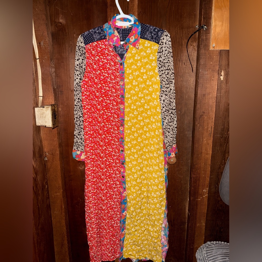 Natural Life Button Down Shirt Dress